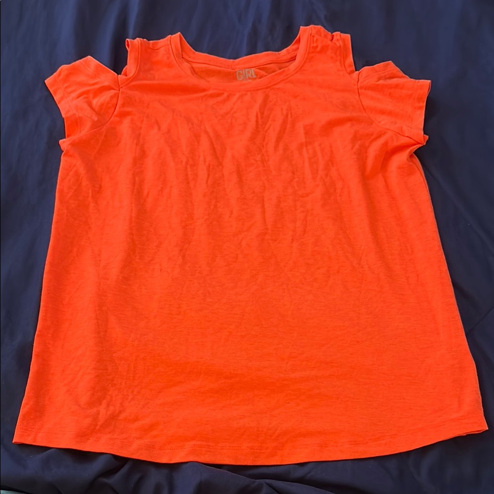Athleta Orange Sleeve Tee